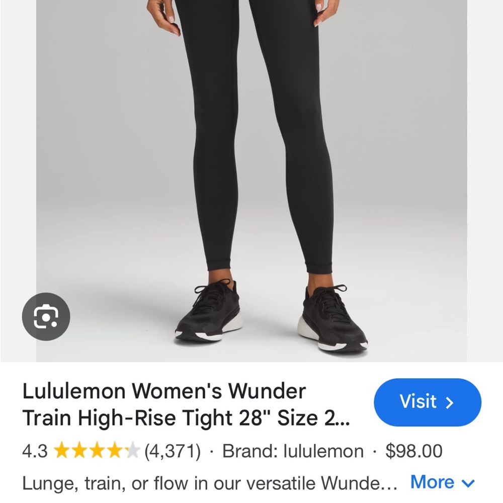 lululemon wunder under black printed leggings